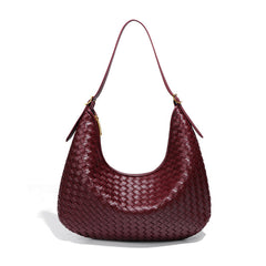 French-Style Large Capacity Leather Tote Bag