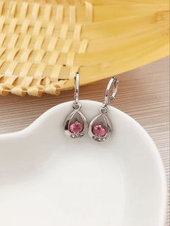 Zircon Water Drop Earrings - Elegant Teardrop Statement Jewelry