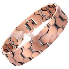 Men's Vintage Copper Magnetic Bracelet - Pure Copper Wellness Jewelry