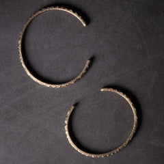 Hammered Vintage Bracelet - Artisan Metal Cuff