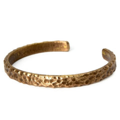Hammered Vintage Bracelet - Artisan Metal Cuff