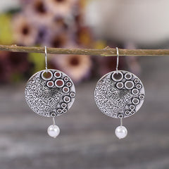 Retro Baroque Pearl Statement Earrings