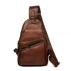 Retro Leather Crossbody Messenger Bag for Men