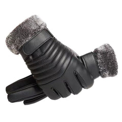 Fleece-Lined Windproof Winter Gloves for Men