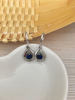 Zircon Water Drop Earrings - Elegant Teardrop Statement Jewelry
