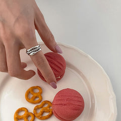 Braided Cable Three-Layer Stacked Ring
