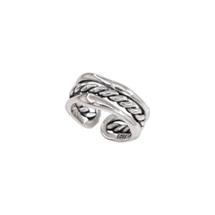 Braided Cable Three-Layer Stacked Ring
