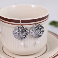 Retro Baroque Pearl Statement Earrings