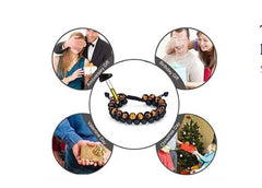 Tiger's Eye & Lava Stone Bracelet for Men