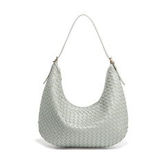 French-Style Large Capacity Leather Tote Bag