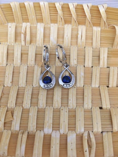 Zircon Water Drop Earrings - Elegant Teardrop Statement Jewelry