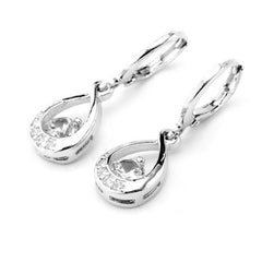 Zircon Water Drop Earrings - Elegant Teardrop Statement Jewelry