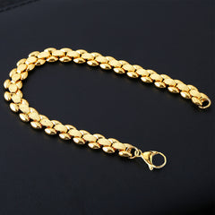 Trendy Gold Chain Bracelet - Statement Accessory