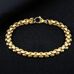 Trendy Gold Chain Bracelet - Statement Accessory