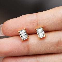 Moissanite 925 Sterling Silver Stud Earrings
