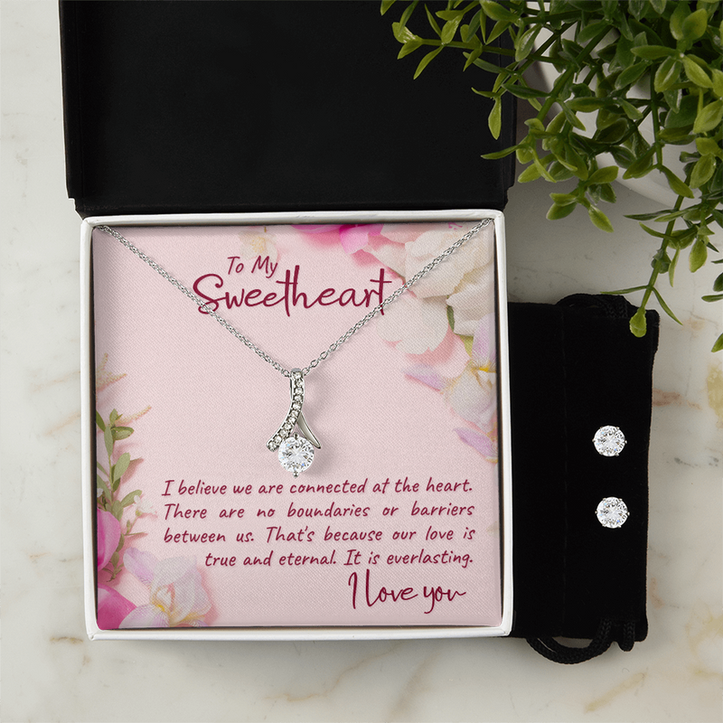 Alluring Beauty Necklace & Earrings Set - Sophisticated Gift for Her