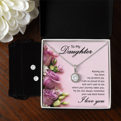 Eternal Hope Necklace & Earrings Set - Inspirational Gift for Her