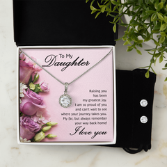 Eternal Hope Necklace & Earrings Set - Inspirational Gift for Her
