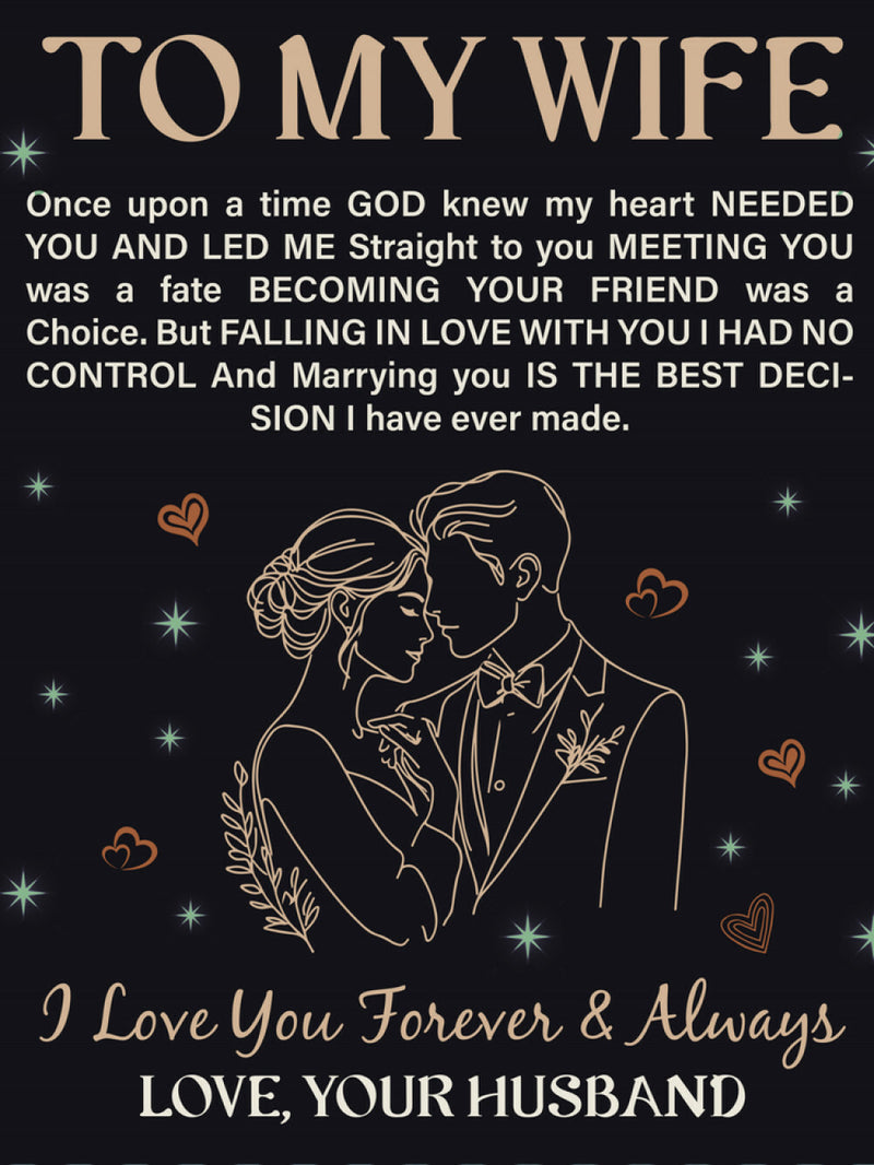 To My Wife - Heirloom Blanket