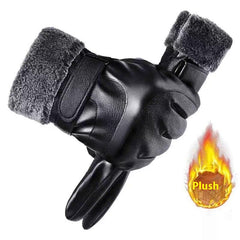 Fleece-Lined Windproof Winter Gloves for Men