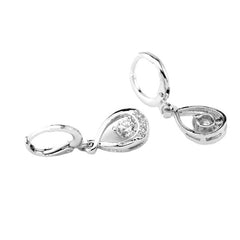 Zircon Water Drop Earrings - Elegant Teardrop Statement Jewelry