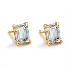 Moissanite 925 Sterling Silver Stud Earrings