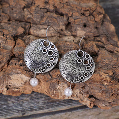 Retro Baroque Pearl Statement Earrings